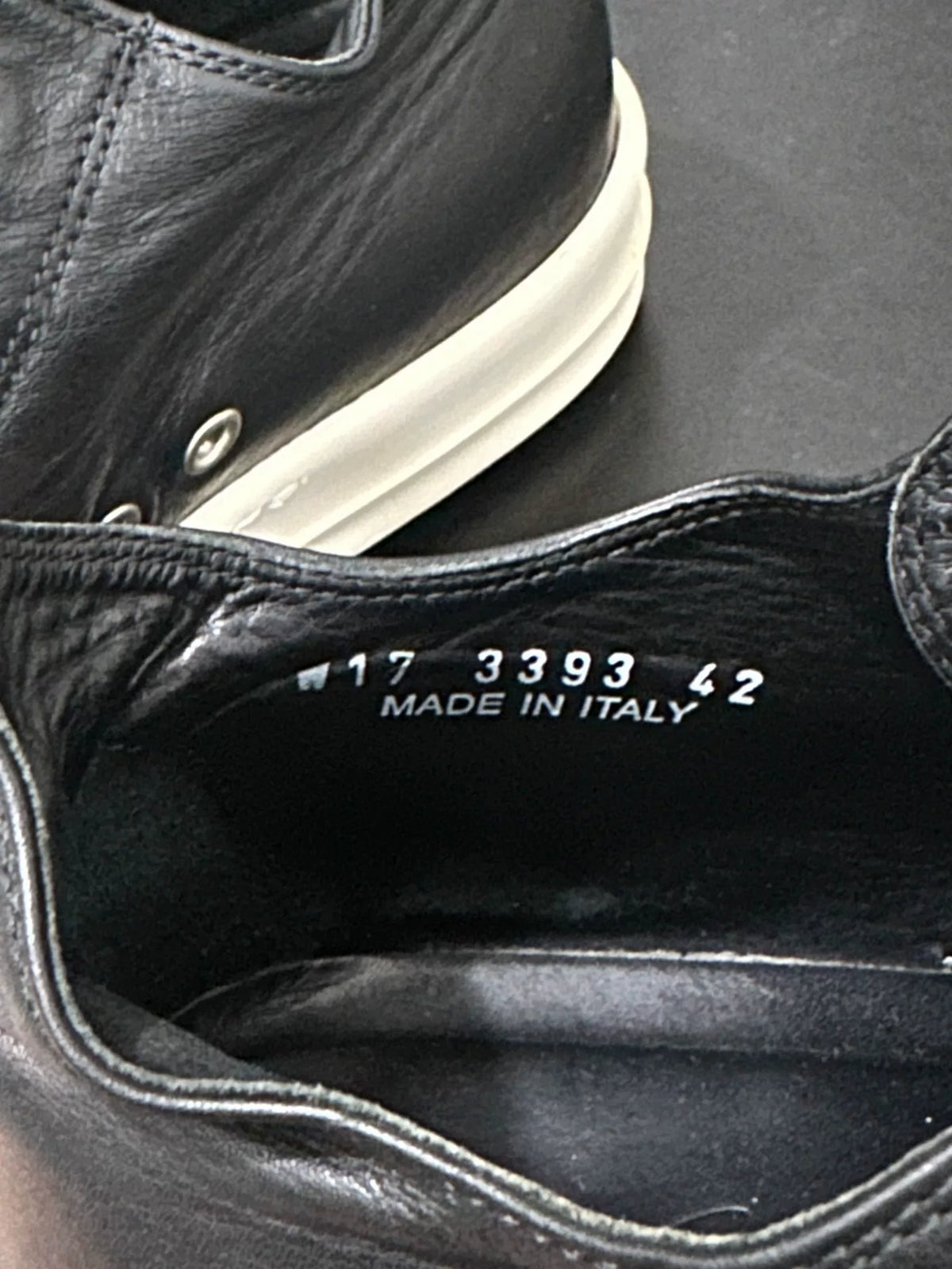 Rick Owens Leather Large Converse Sneakers