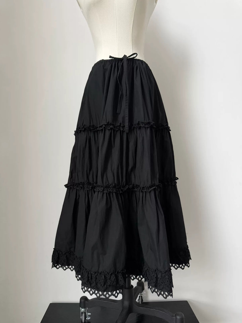 Junya Watanabe 2001 Lace Tiered Skirt