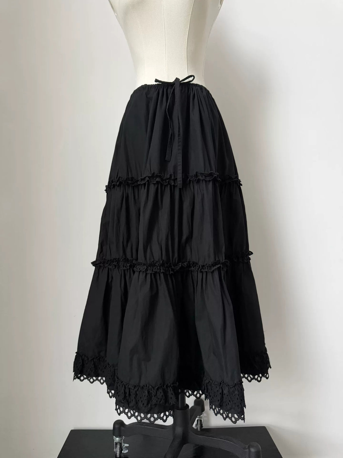 Junya Watanabe 2001 Lace Tiered Skirt