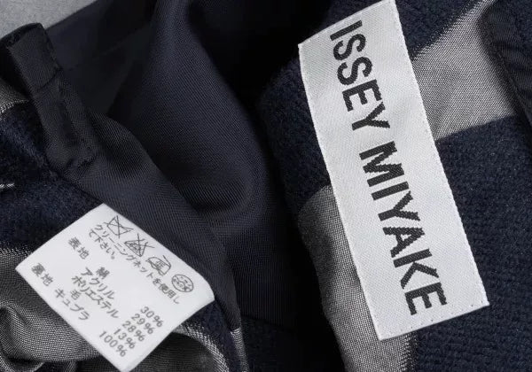 Issey Miyake Vintage Grey Geometric Vest