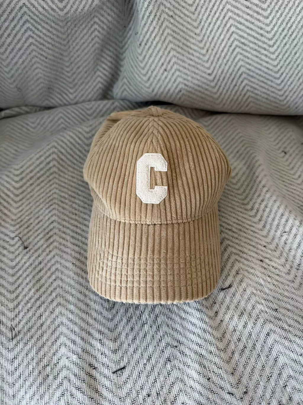 Celine Corduroy Baseball Cap