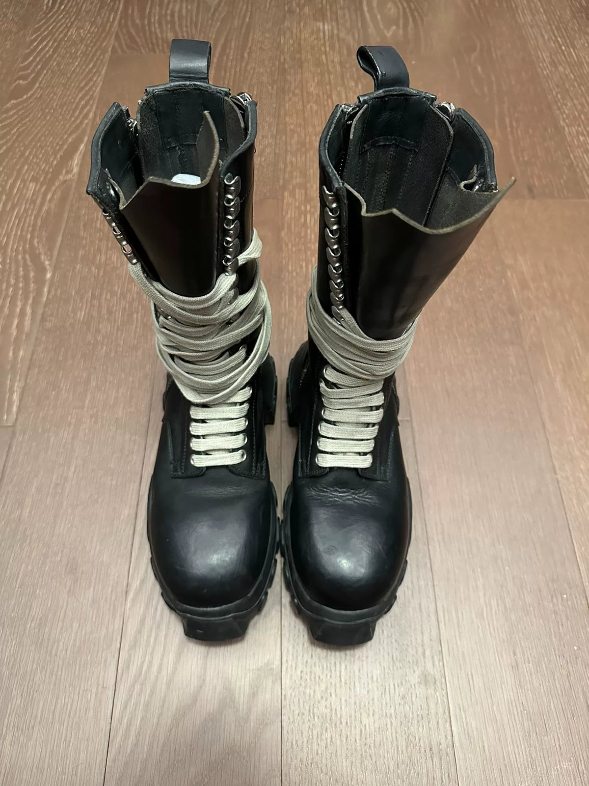 Rick Owens Octopus Lace-Up Military Boots