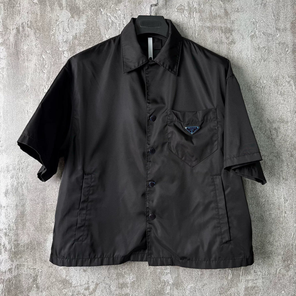 Prada Triangle Logo Sleeve Shirt