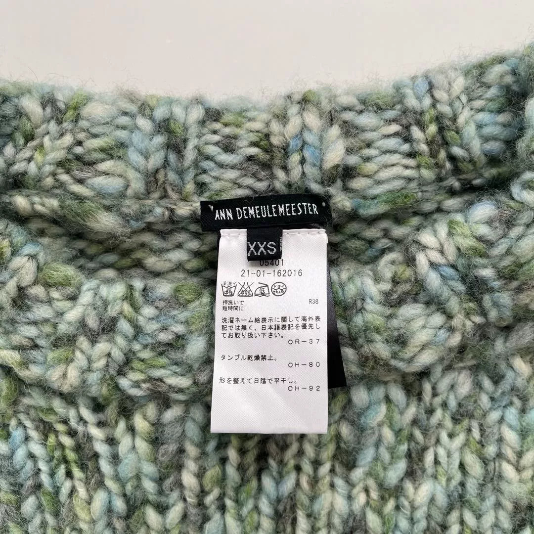 Ann Demeulemeester Crew Neck Multi-Color Knit Sweater