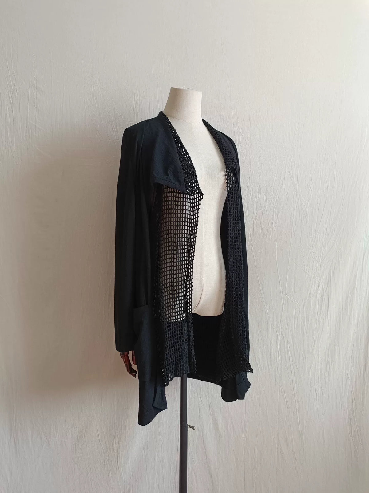 Comme Des Garçons AW91 Wool Open-Front Cardigan