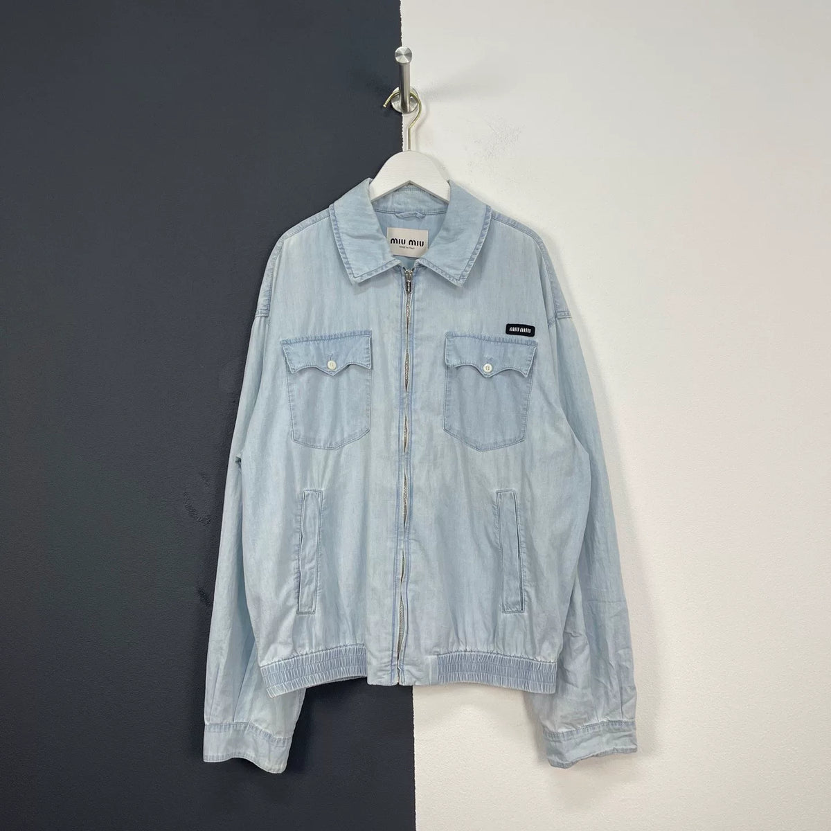 Miumiu Denim Zip-Up Jacket