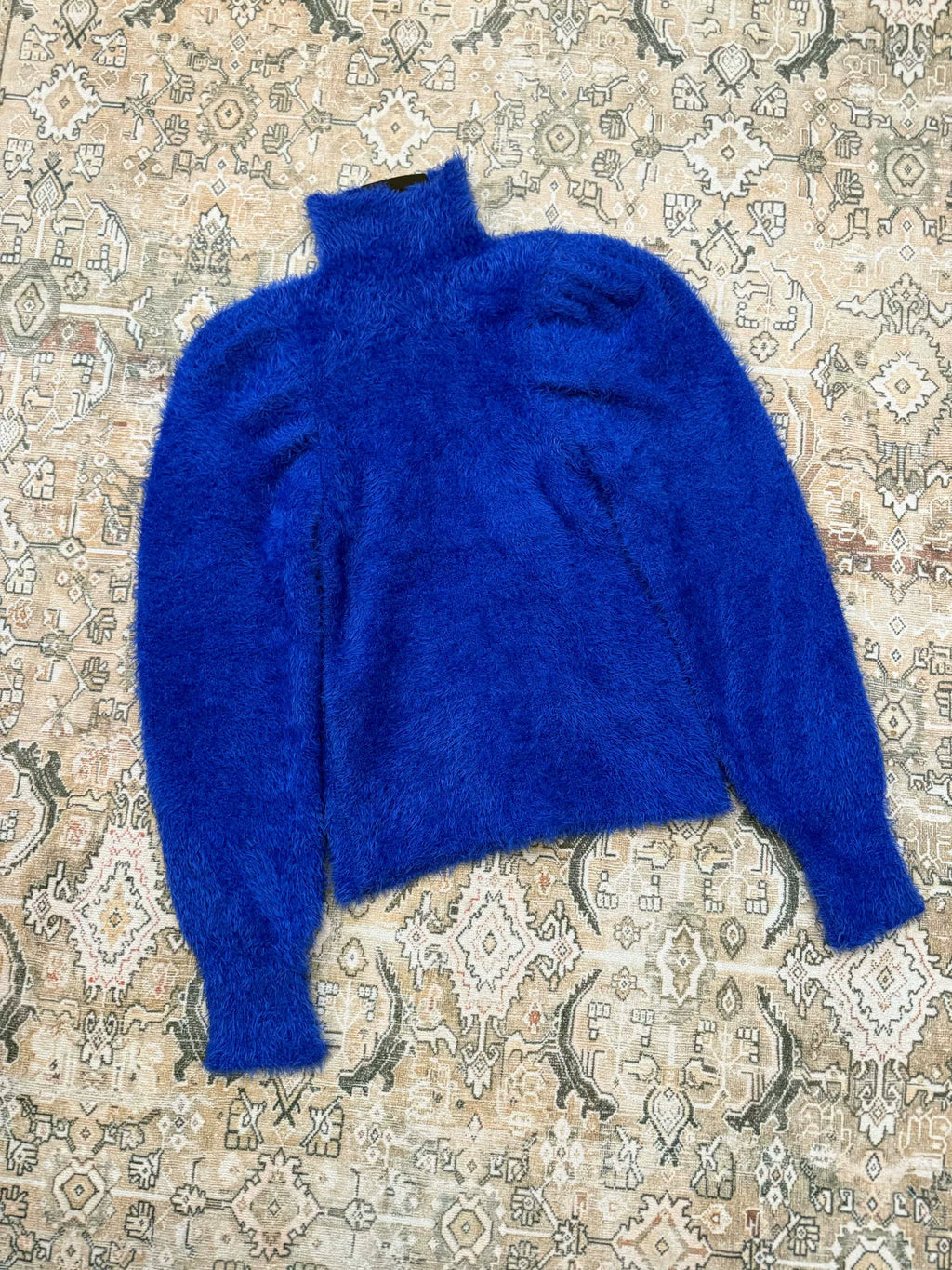 Balenciaga Blue Fuzzy Sweater