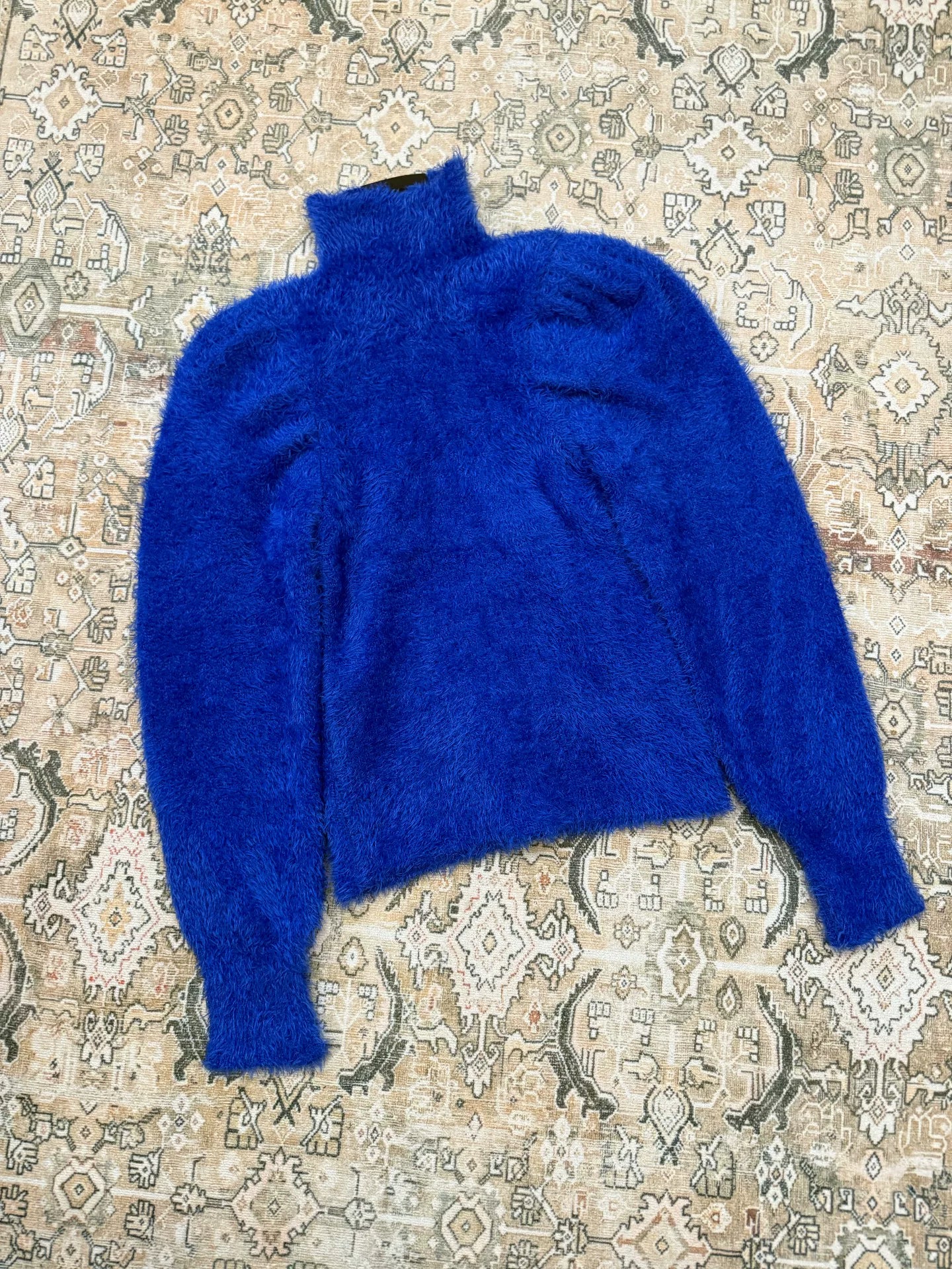 Balenciaga Blue Fuzzy Sweater