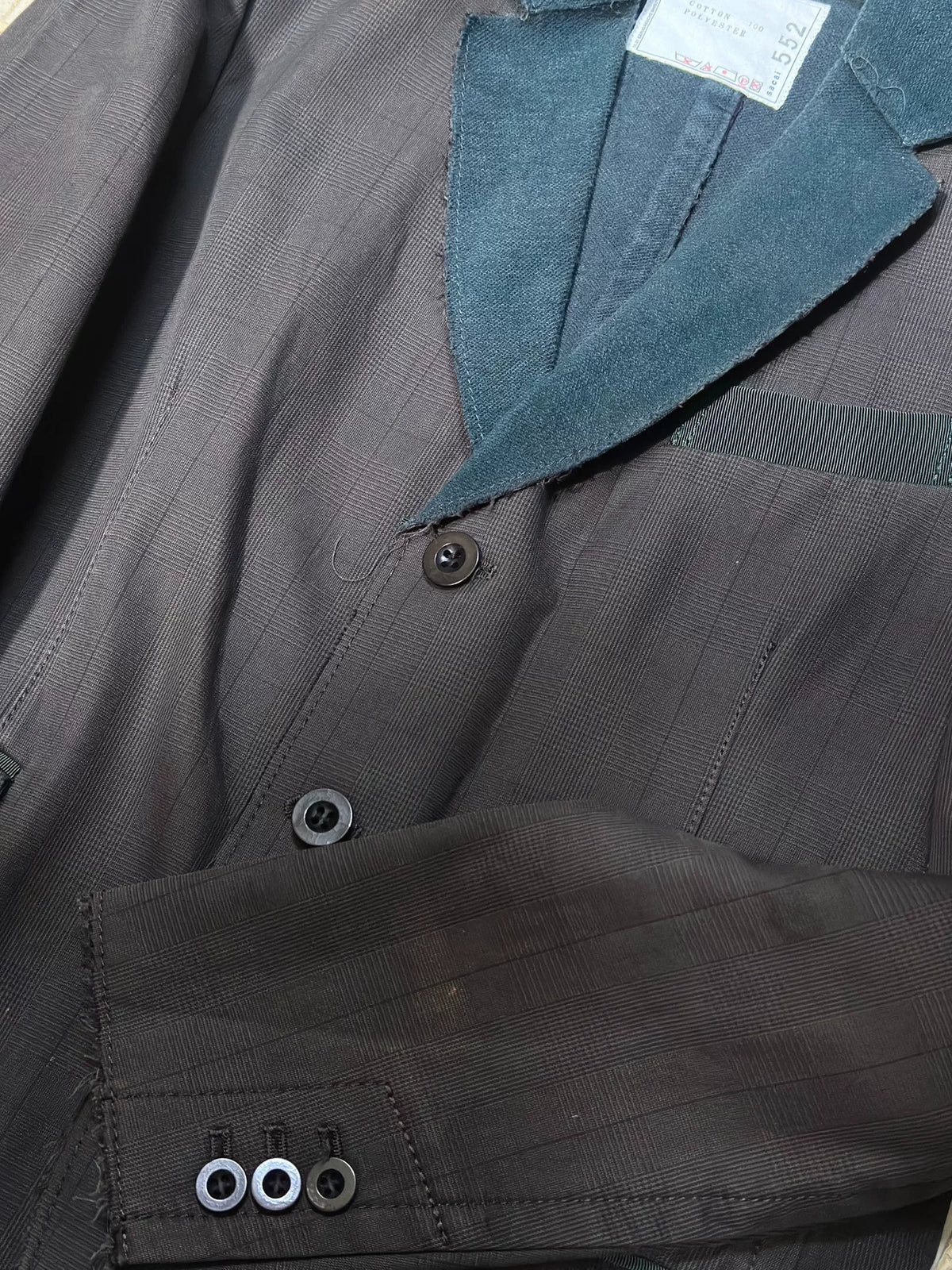 Sacai 14SS Striped Panel Runway Jacket