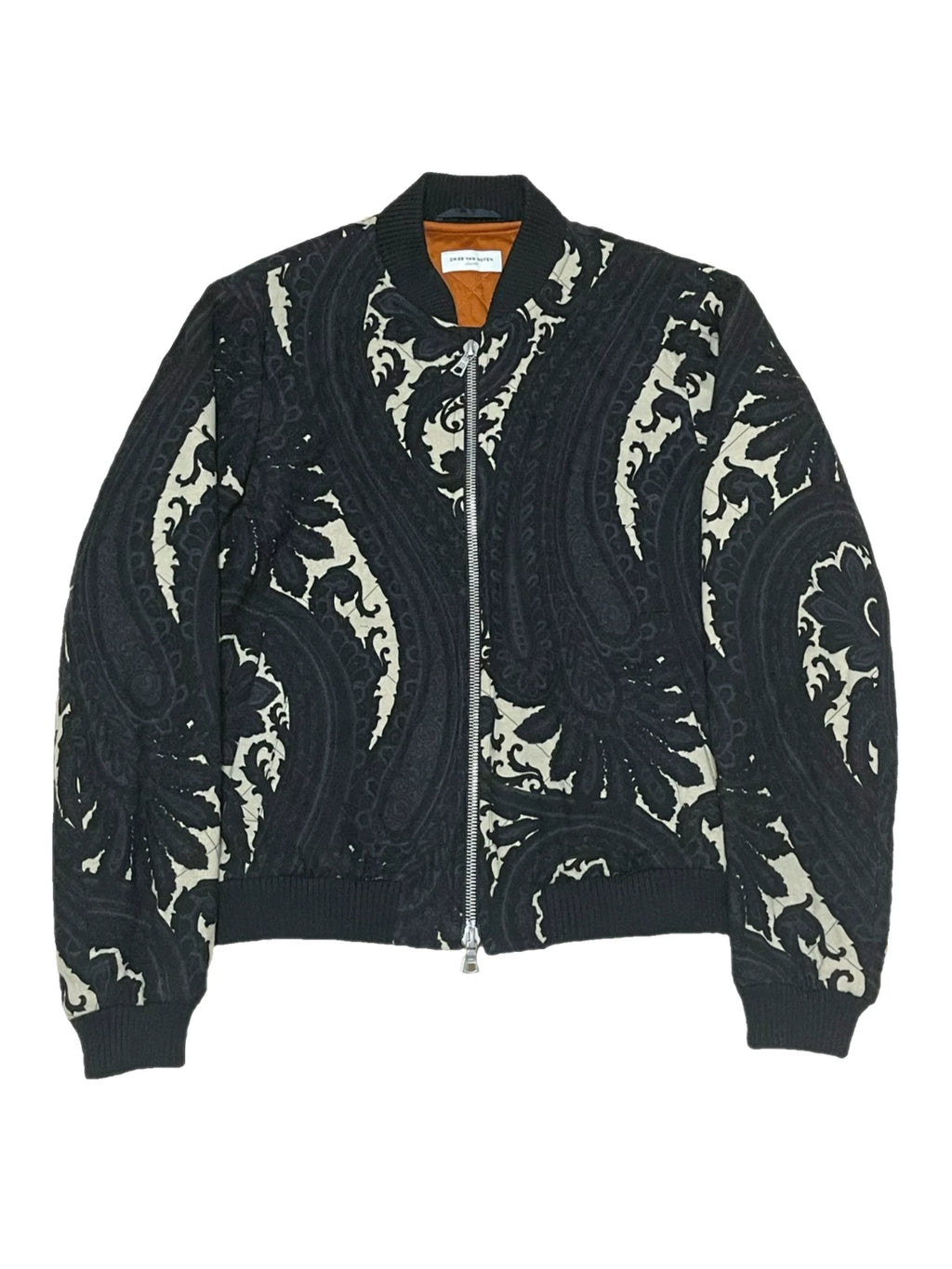 Dries Van Noten FW13 Paisley Wool Flight Jacket
