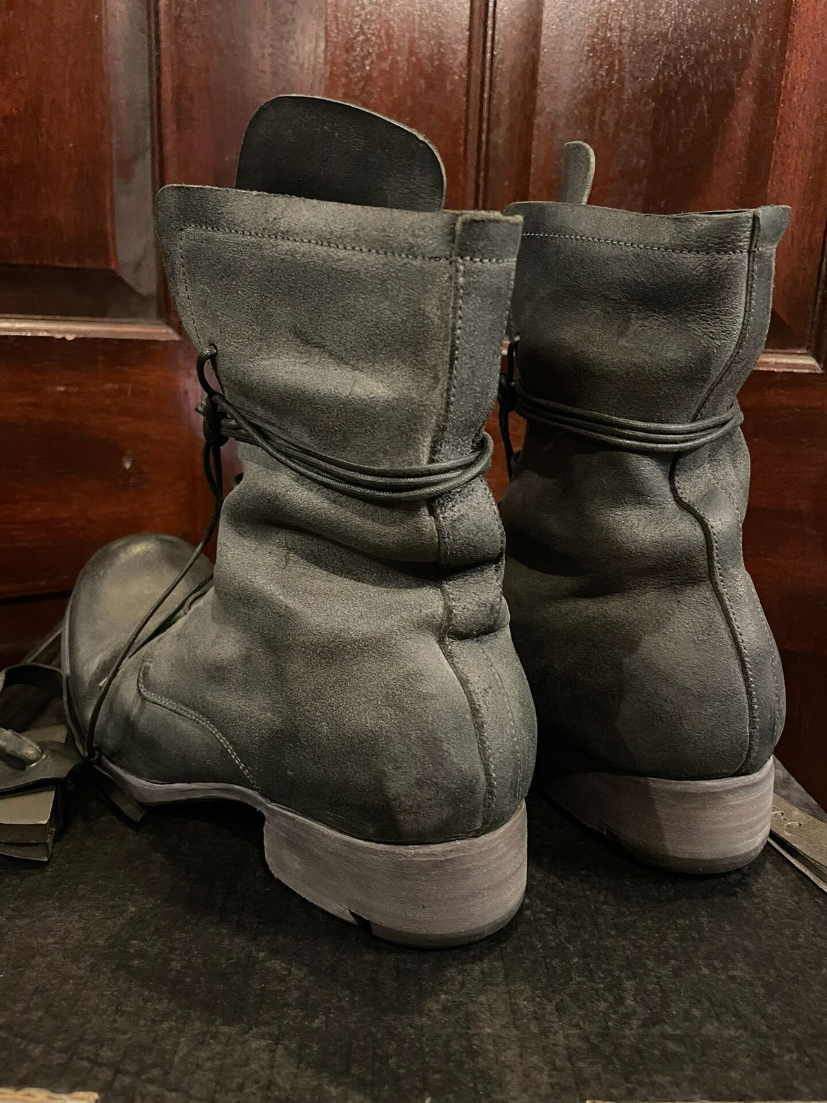 Layer-0 3.0 H 20 B Black Calf Reverse Laced up Blake Boots