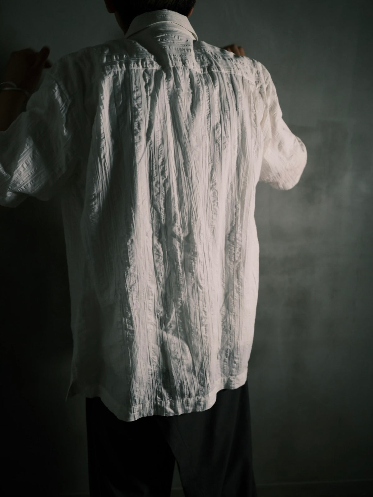Issey Miyake SS12 Cotton Linen Short Sleeve Pleated Shirt