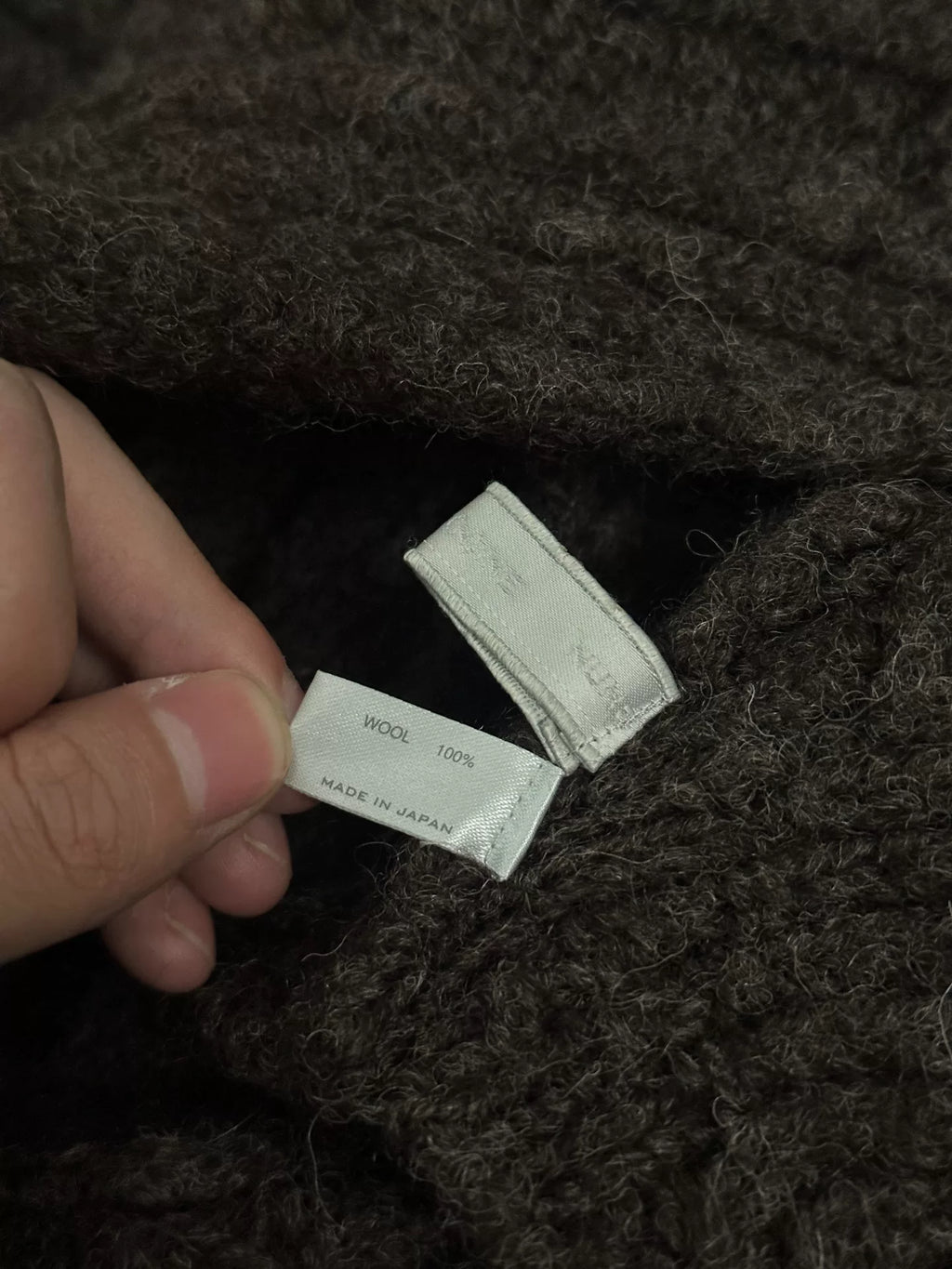 Number (n)ine 01AW "standards" Wool Scarf
