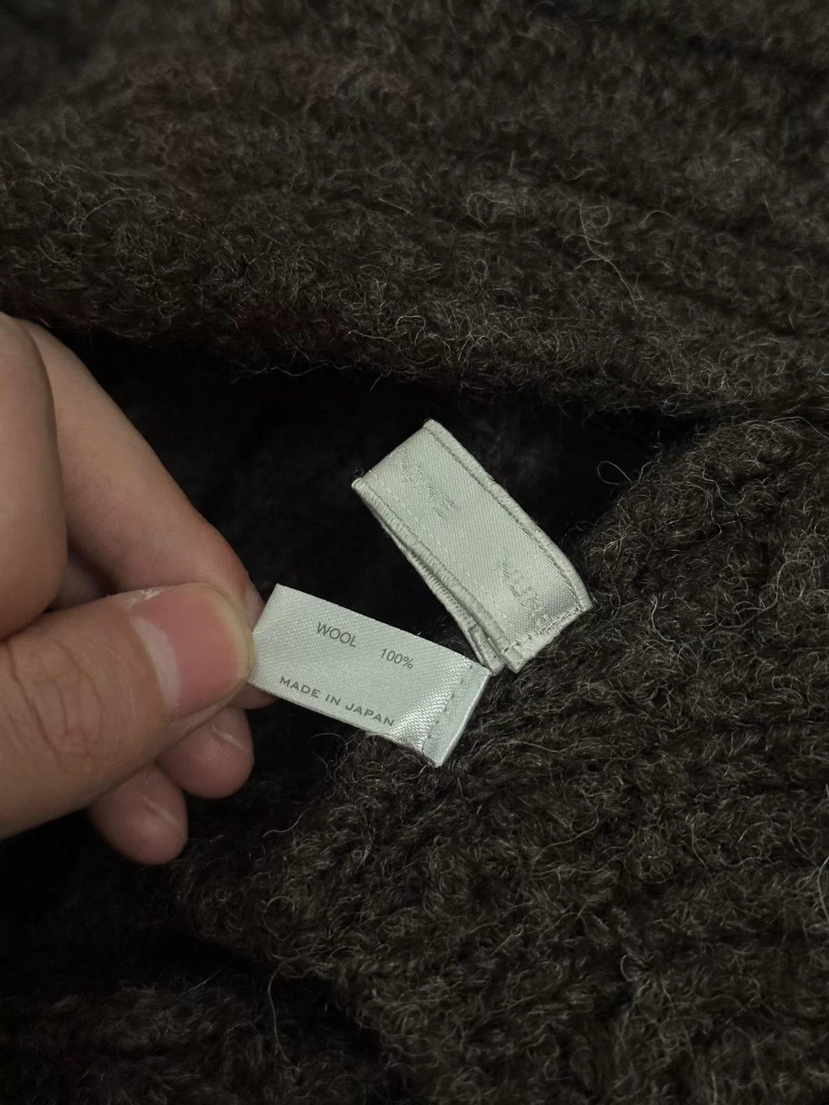 Number (n)ine 01AW "standards" Wool Scarf