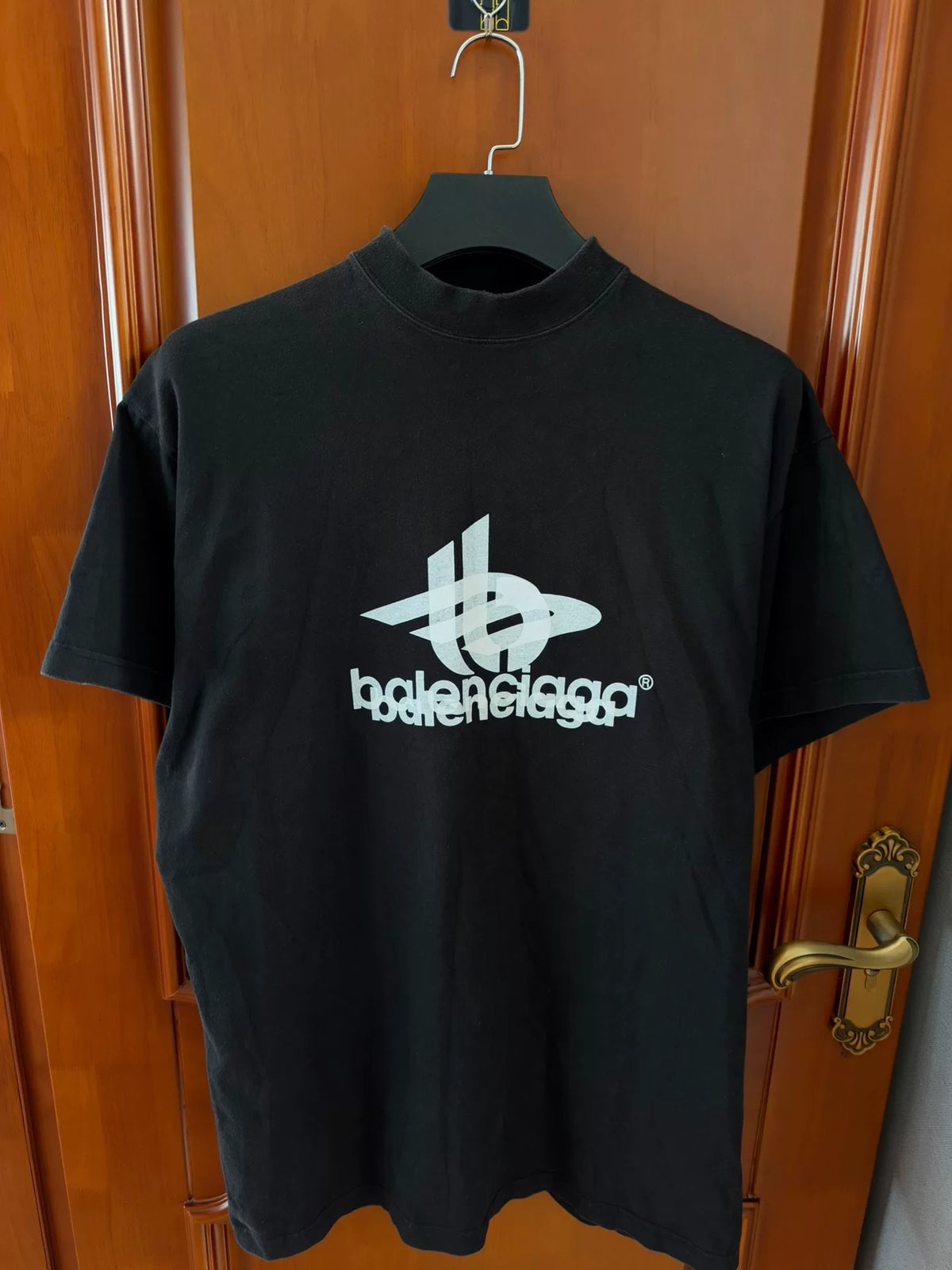 Balenciaga Double Logo Short Sleeve T-Shirt