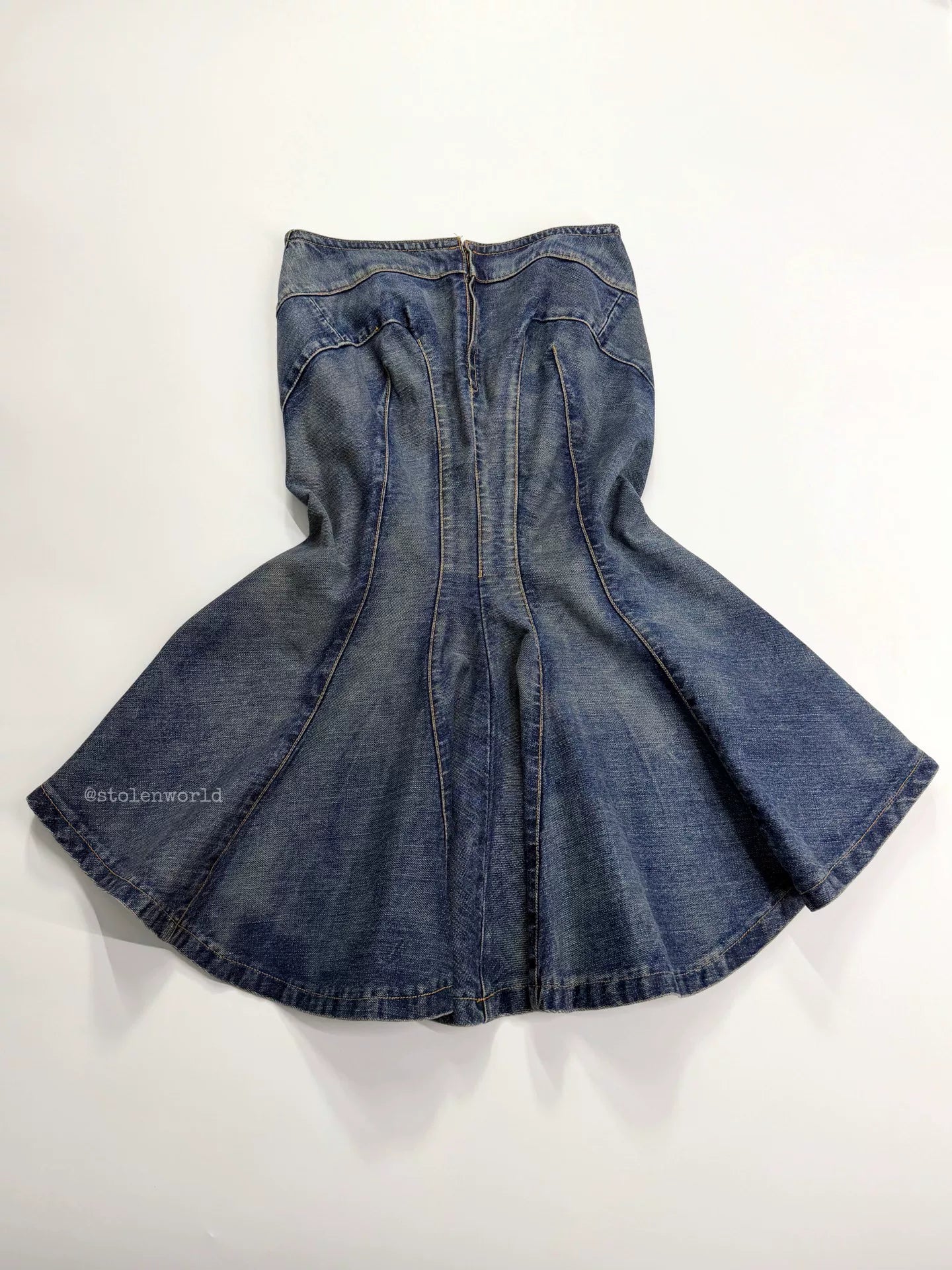 Junya Watanabe Deconstructed Denim Mermaid Skirt - Devines