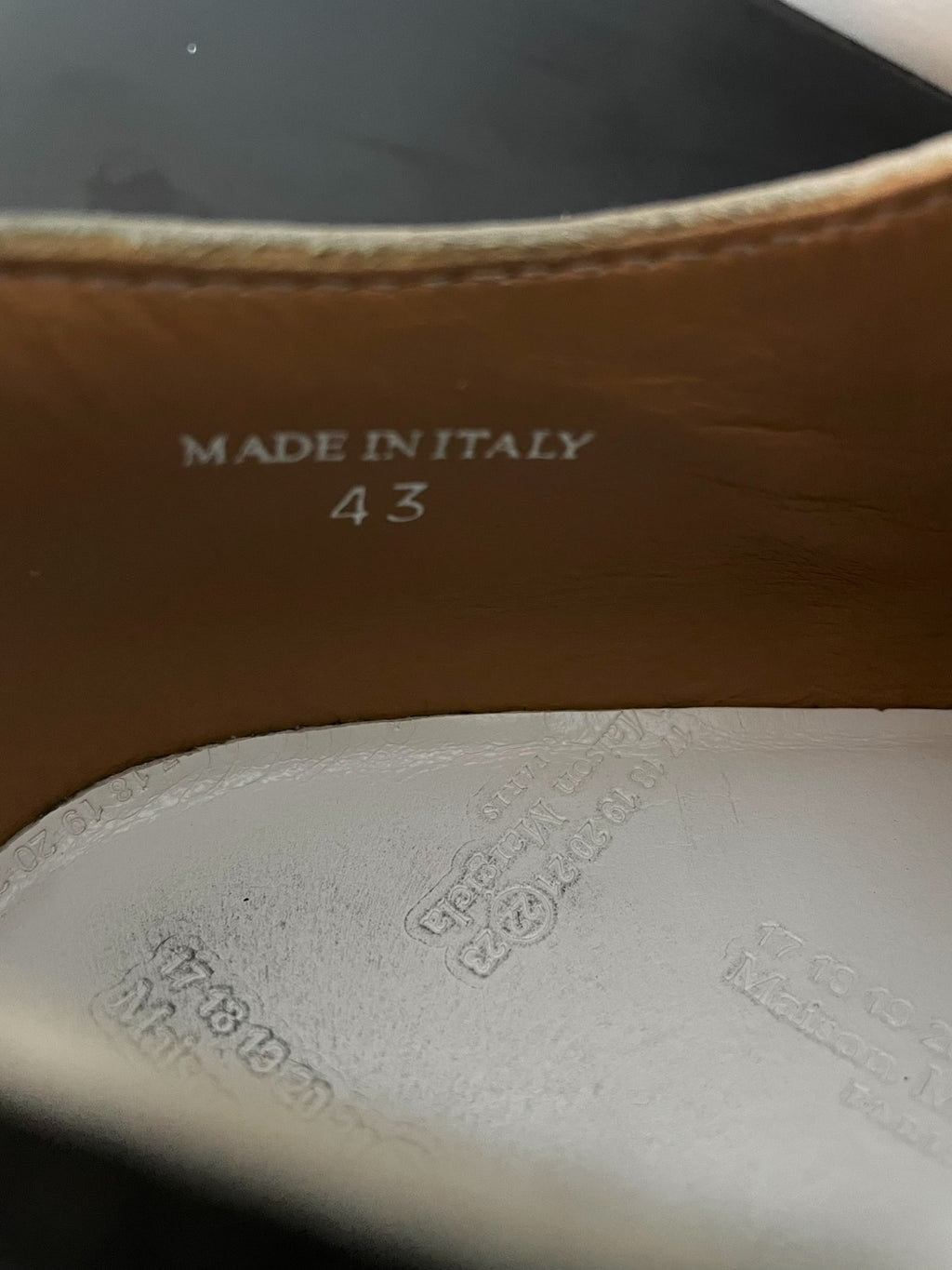 Maison Margiela Green Derby Shoes