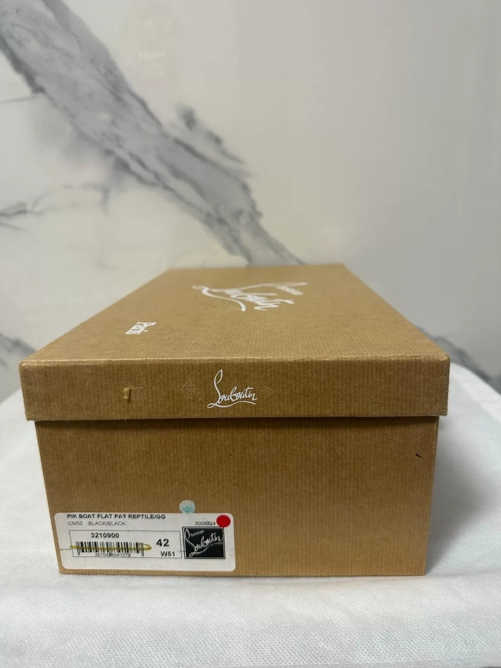 Christian Louboutin Black Pik Boat Loafers