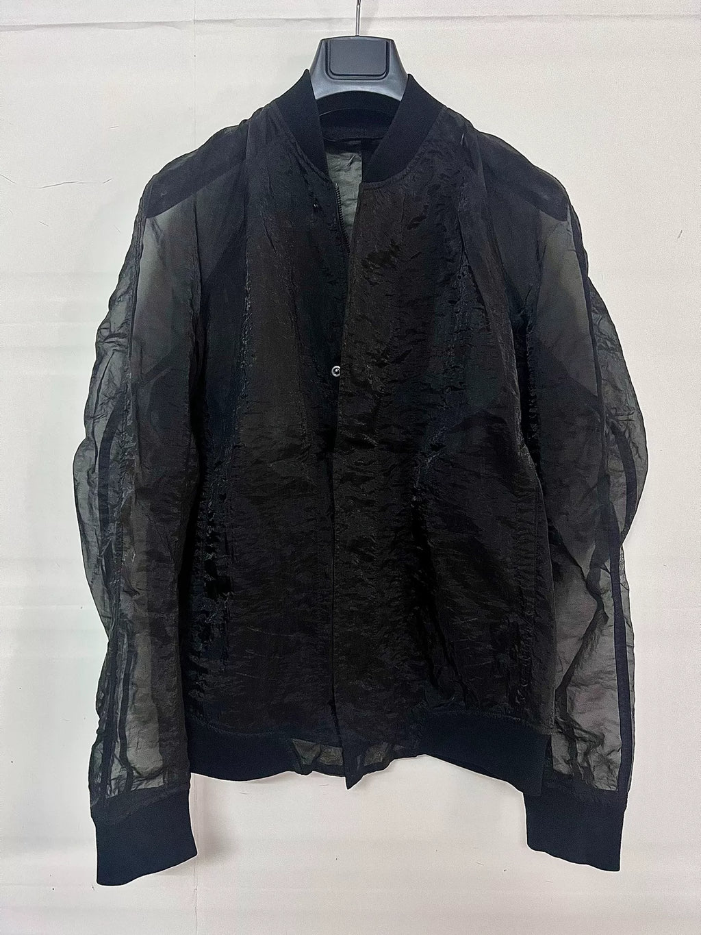 Julius 16SS Runway Black Organza Jacket
