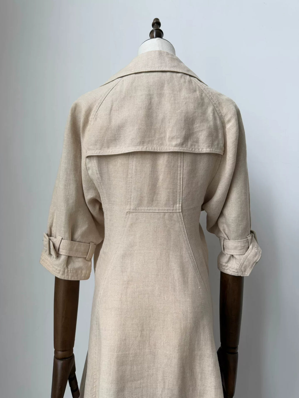 Junya Watanabe 2010 linen deconstructed trench coat dress