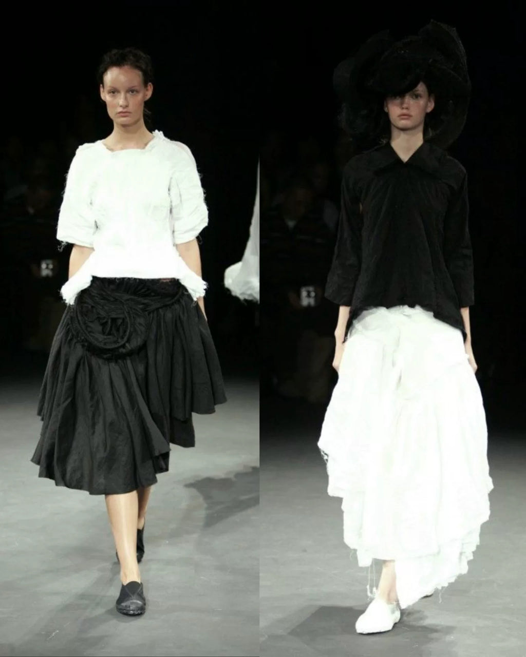 Junya Watanabe 2004 multi-layer wrap skirt