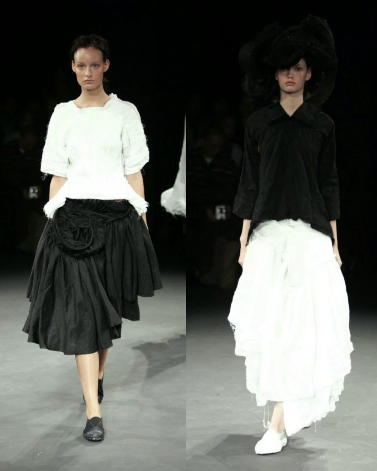 Junya Watanabe 2004 multi-layer wrap skirt