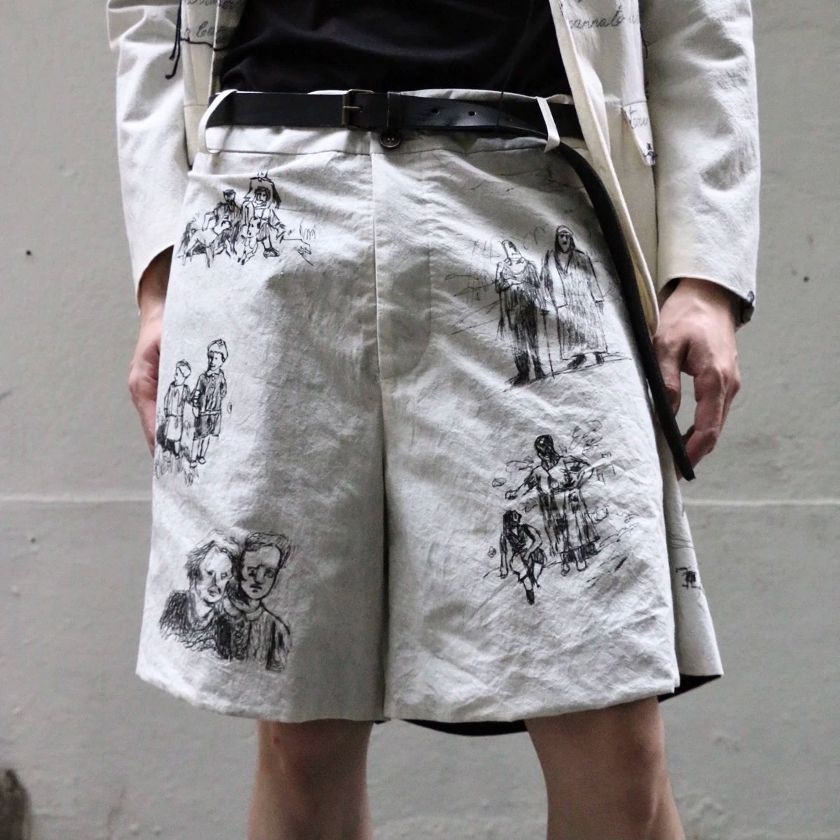 ARCHIVIO J.M.RIBOT hand-painted shorts