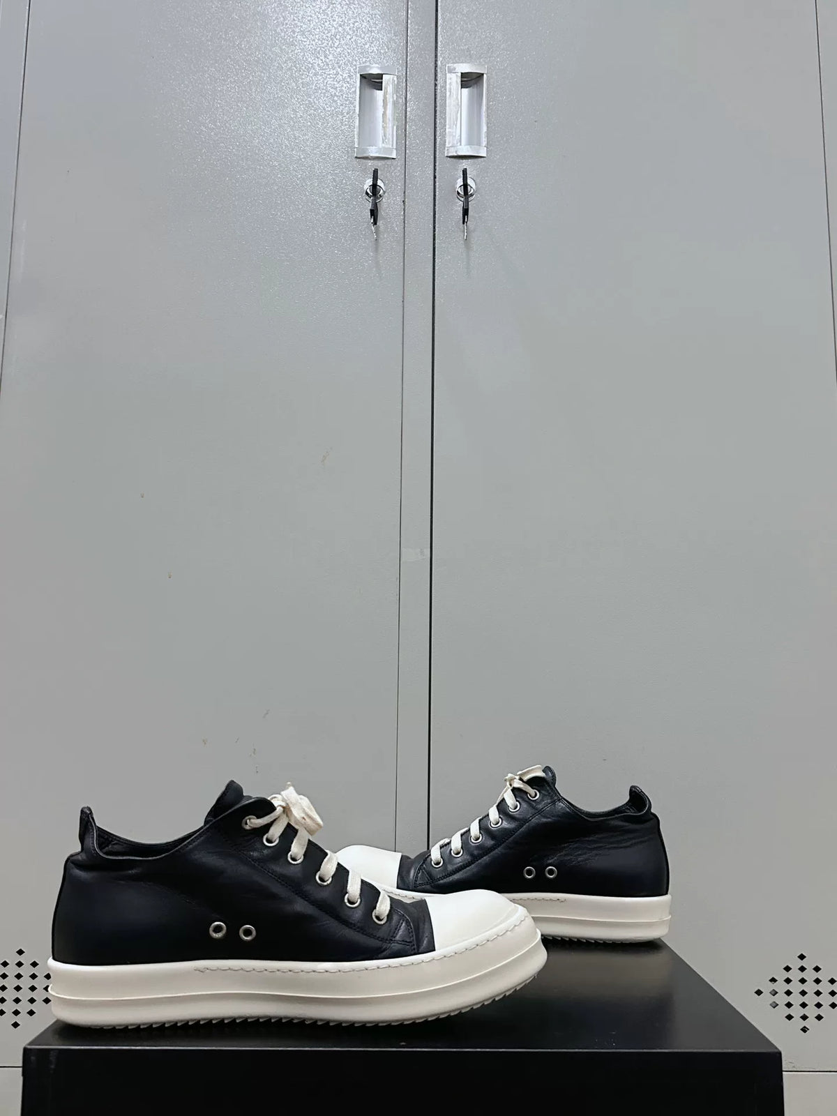 Rick Owens Leather Large Converse Sneakers