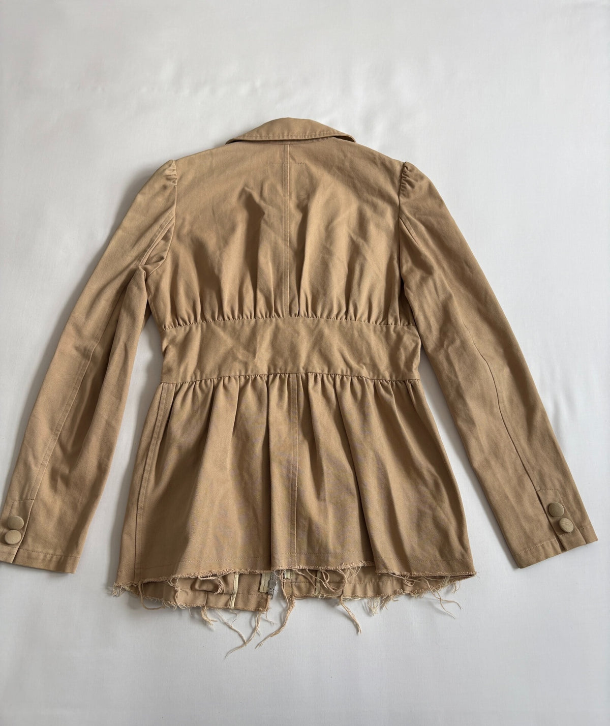 Undercover Vintage Asymmetric Haze Runway Pleated Distressed Jacket