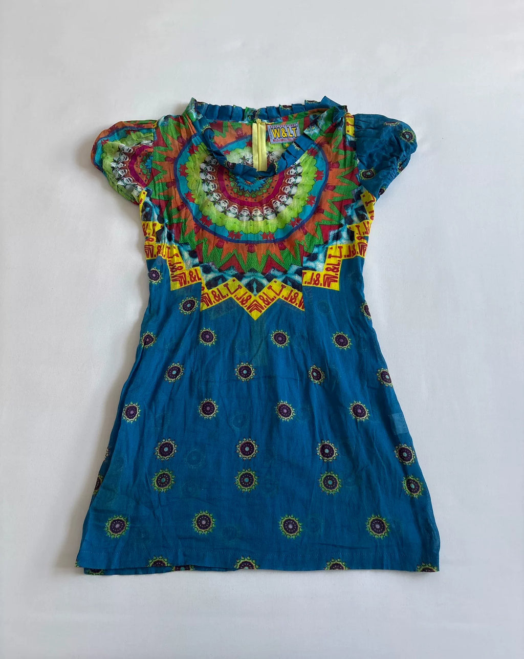 Walter van Beirendonck showpiece psychedelic printed dress W&LT vintage 1997 showpiece