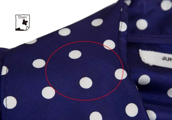 COMME des GARCONS Blue Purple Polka Dot Shirt