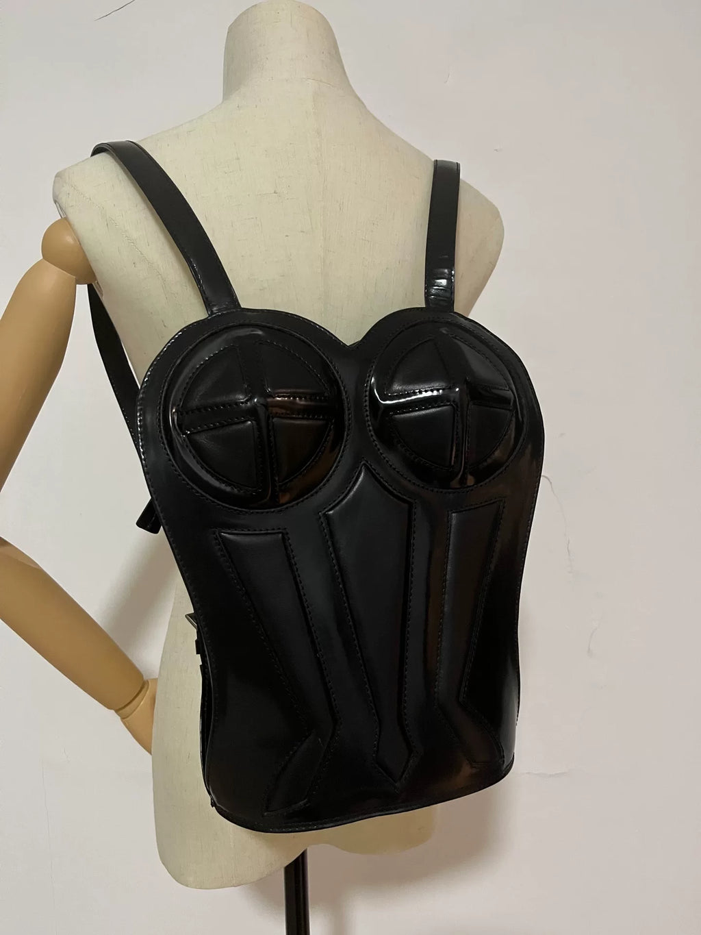 Jean Paul Gaultier Corset Shoulder Bag Black