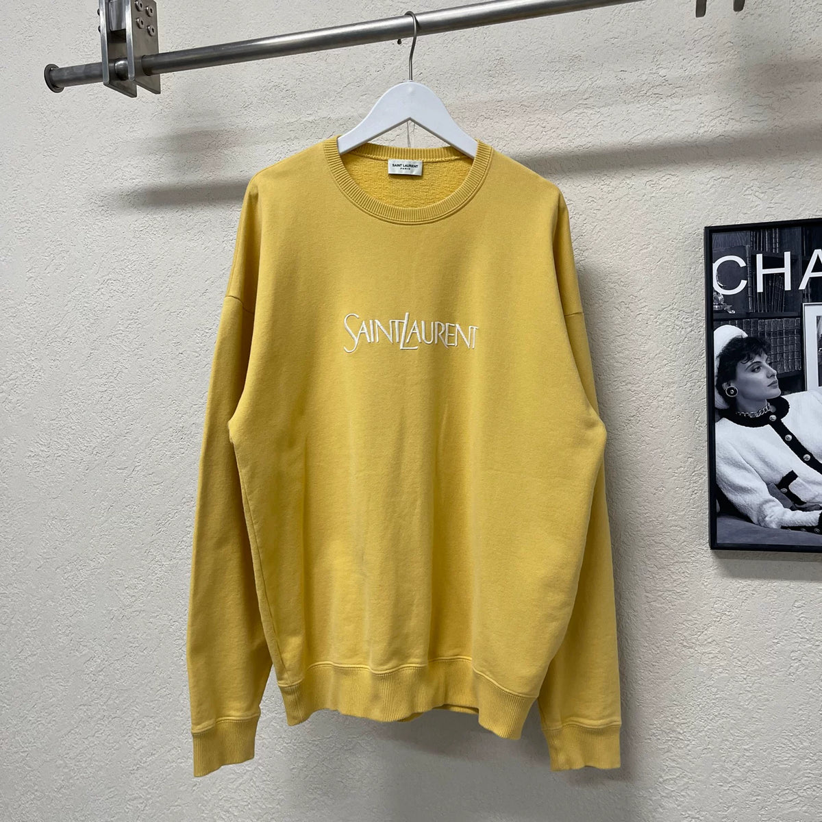 Saint Laurent Embroidered Logo Sweater