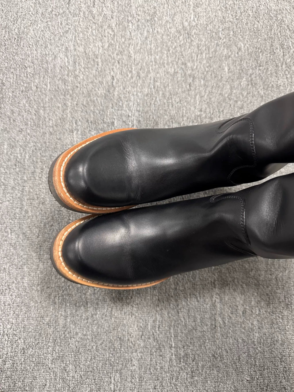 Louis Vuitton Black Monogram Buckle Boots
