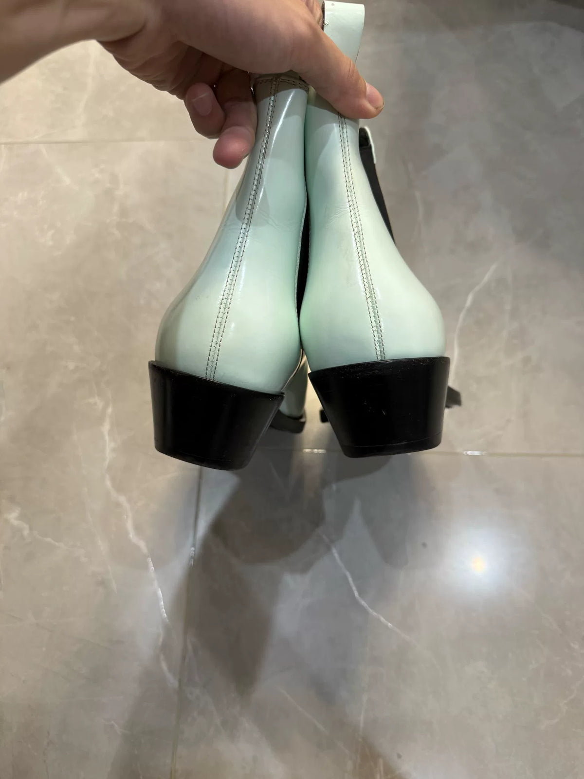 Calvin Klein SS06 Ck205w39nyc Patent Leather Chelsea Boots