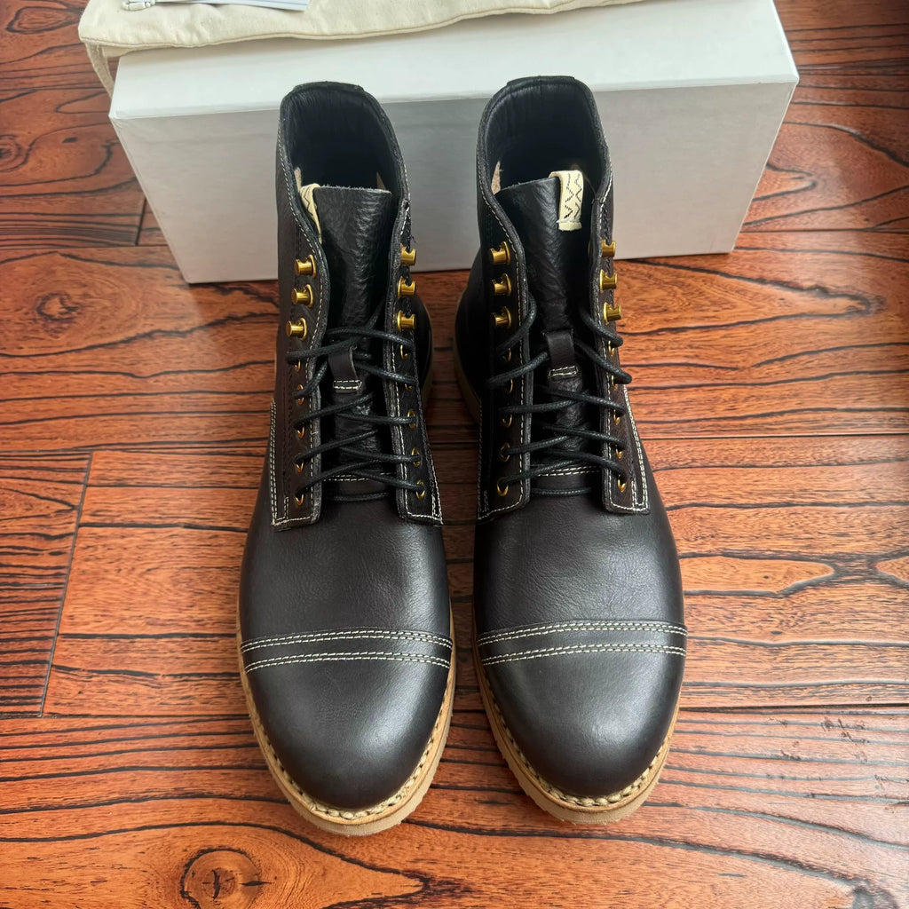 Visvim 23AW AW Virgil Cap-Folk Black Boots