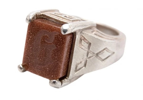 Jean Paul Gaultier Silver Square Seal Ring