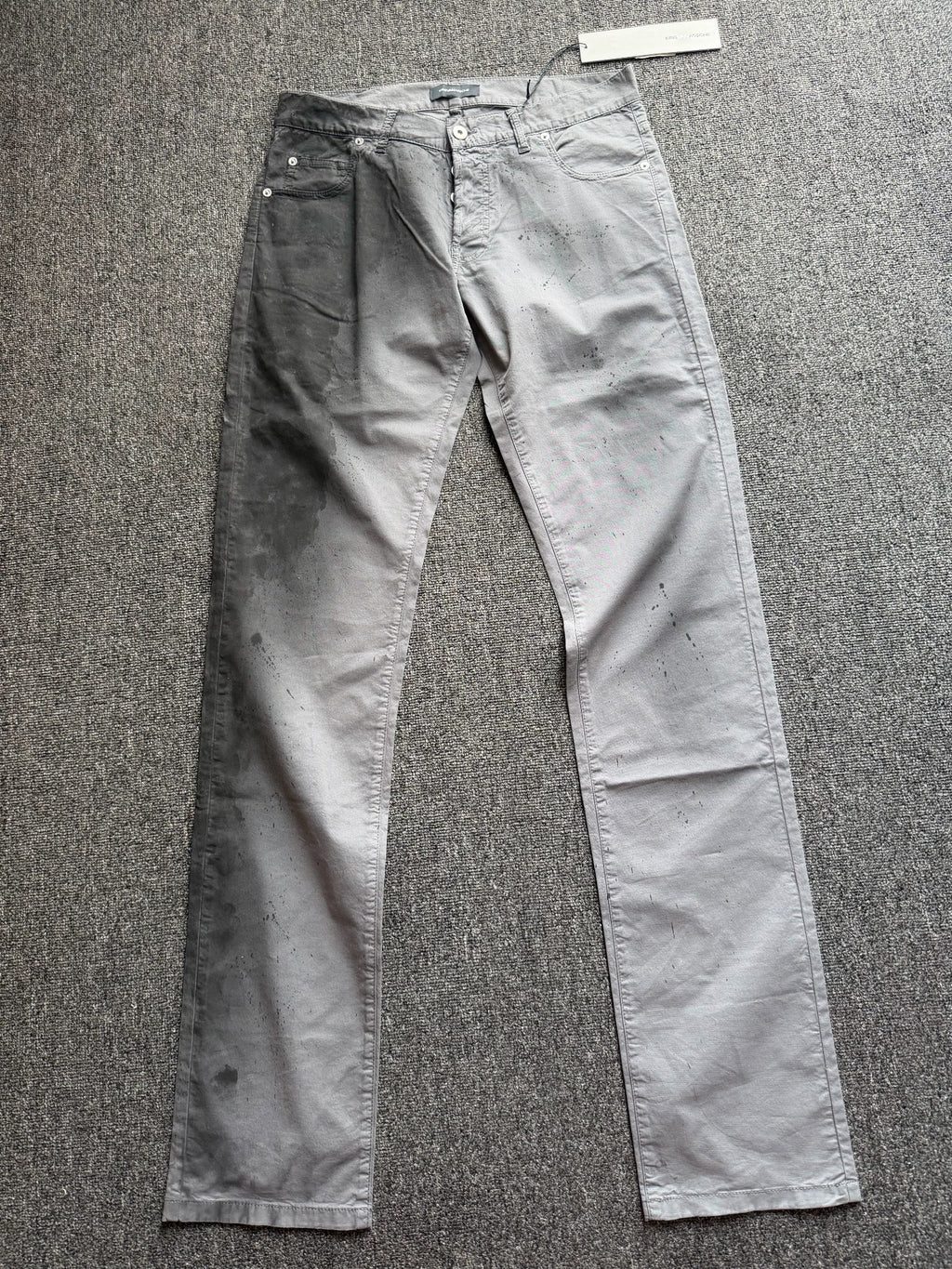 Kris Van Assche Slim Gray Pants
