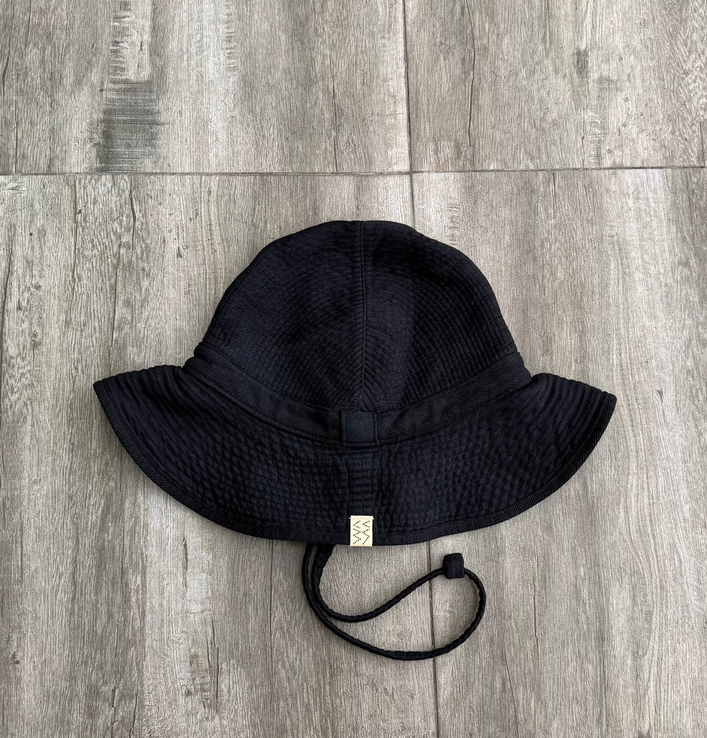 visvim PANAMKA SCOUT MOLESKIN Black Bucket Hat