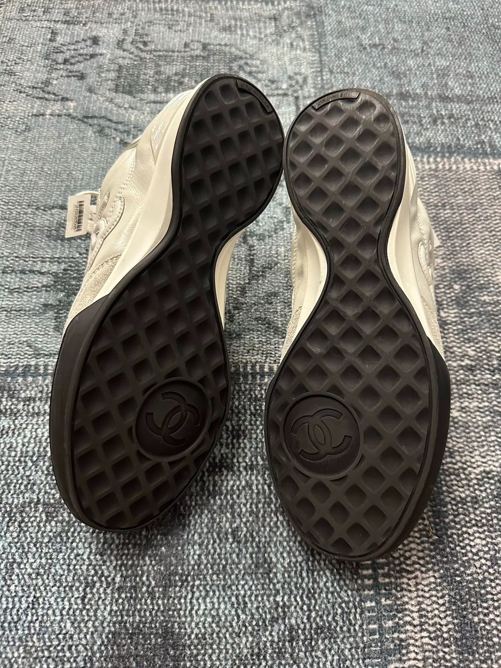 Chanel Quilted Plaid Leather Shoes