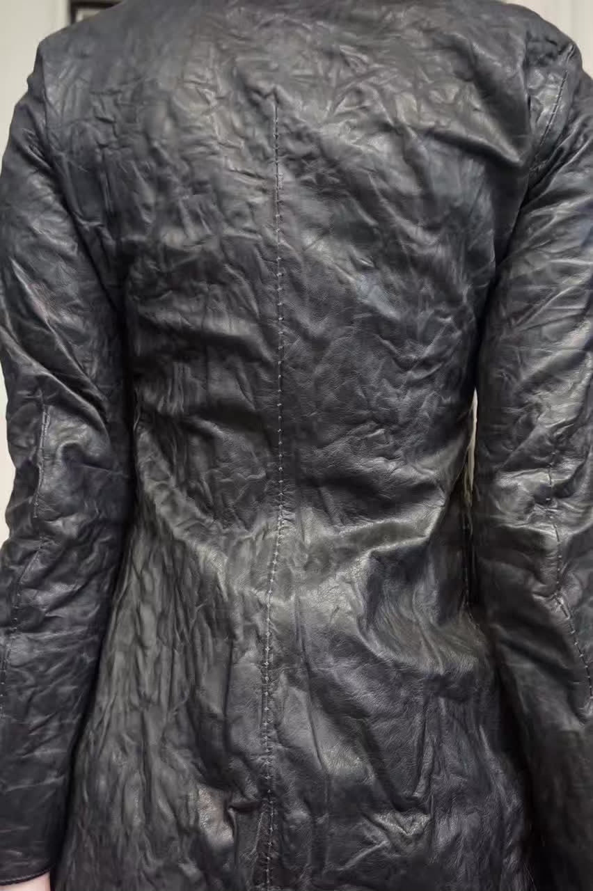 Layer-0 Black H Tait Matte Calfskin Jacket