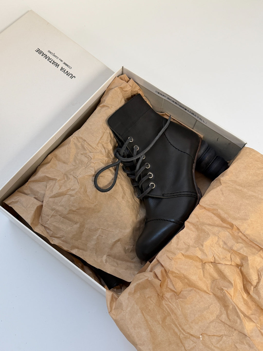 Junya Watanabe Runway Wooden Heel Boots - Devines