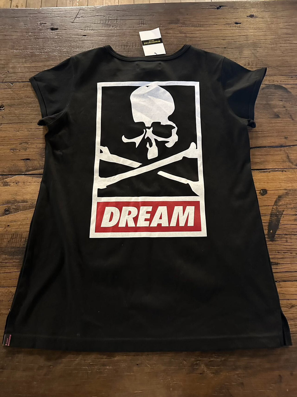 mastermind Japan Same Sample Black DREAM Skull Print Cotton T-Shirt
