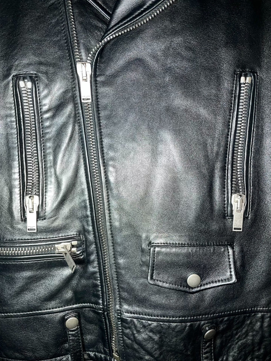 Saint Laurent LO1 SLP2018 Fall/Winter Authentic Lambskin Motorcycle Jacket