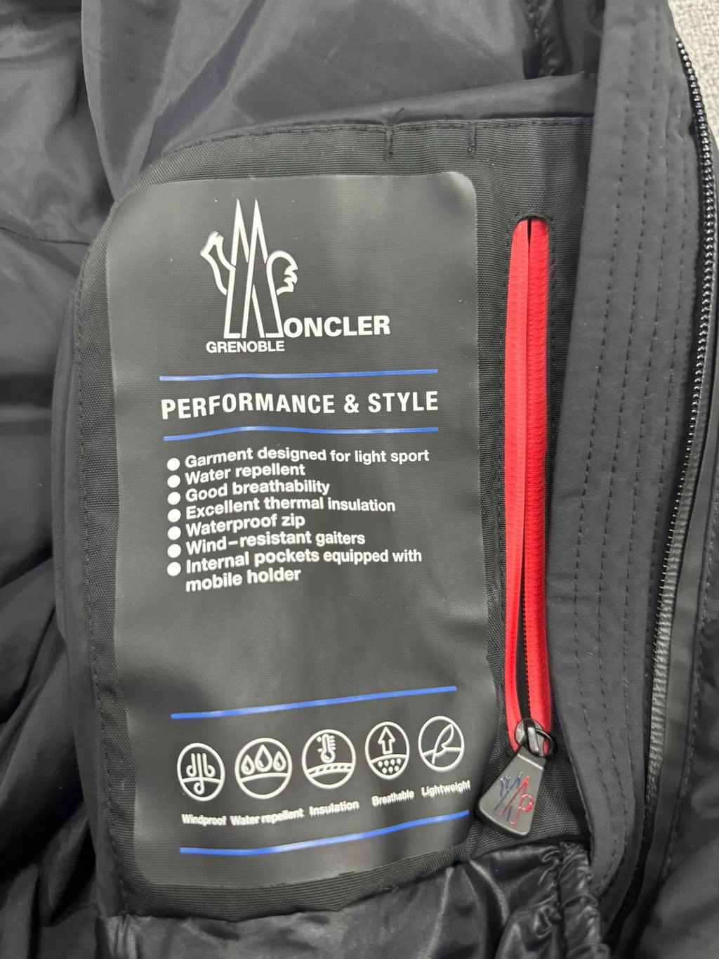Moncler Short Hooded Zip-Up Down Jacket