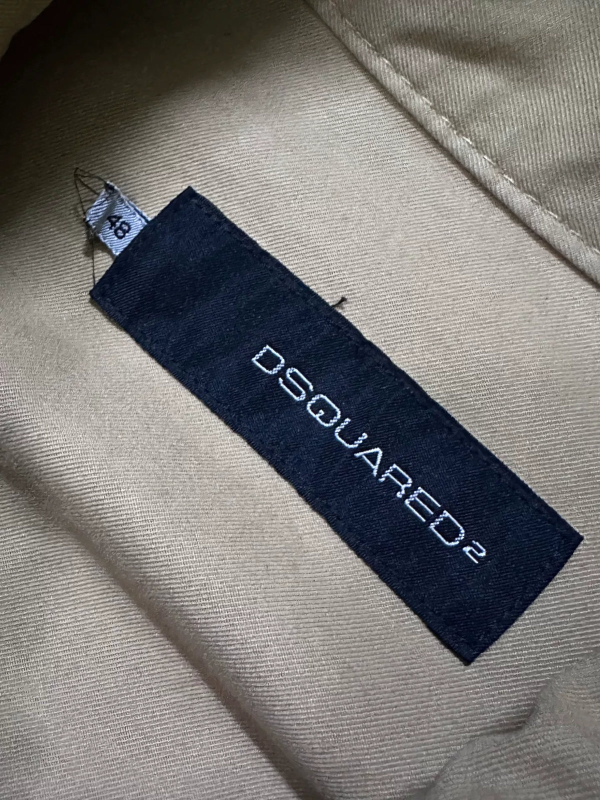 Dsquared2 Multi-Pocket Leather-Panel Hunting Jacket