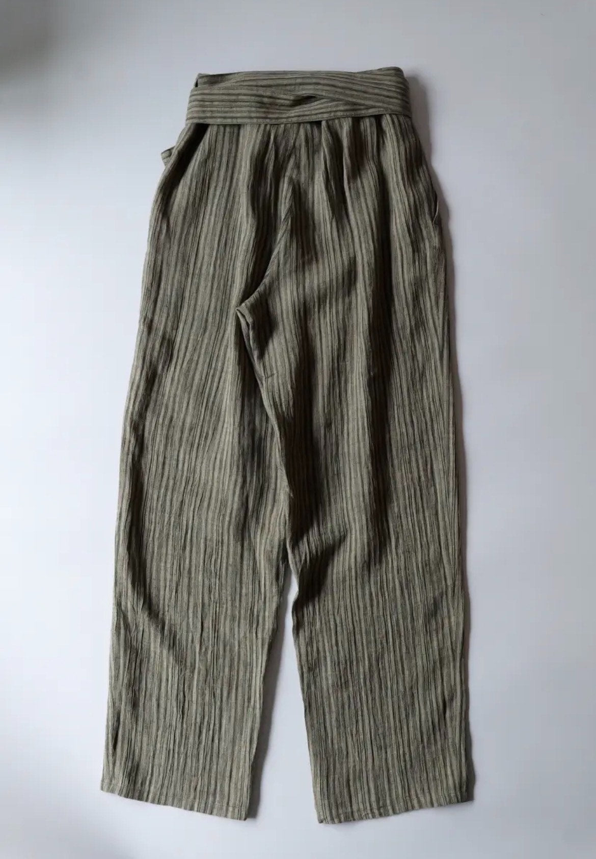 Issey Miyake SS83 Striped Linen Pants