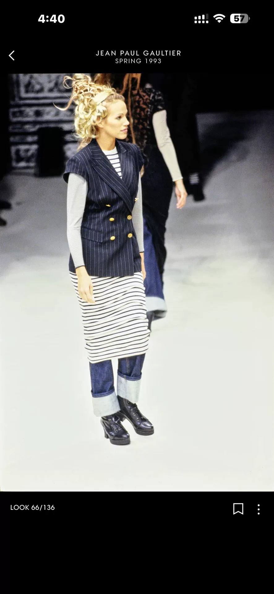 Jean Paul Gaultier 93ss Puff Sleeve Double-Breasted Jacket