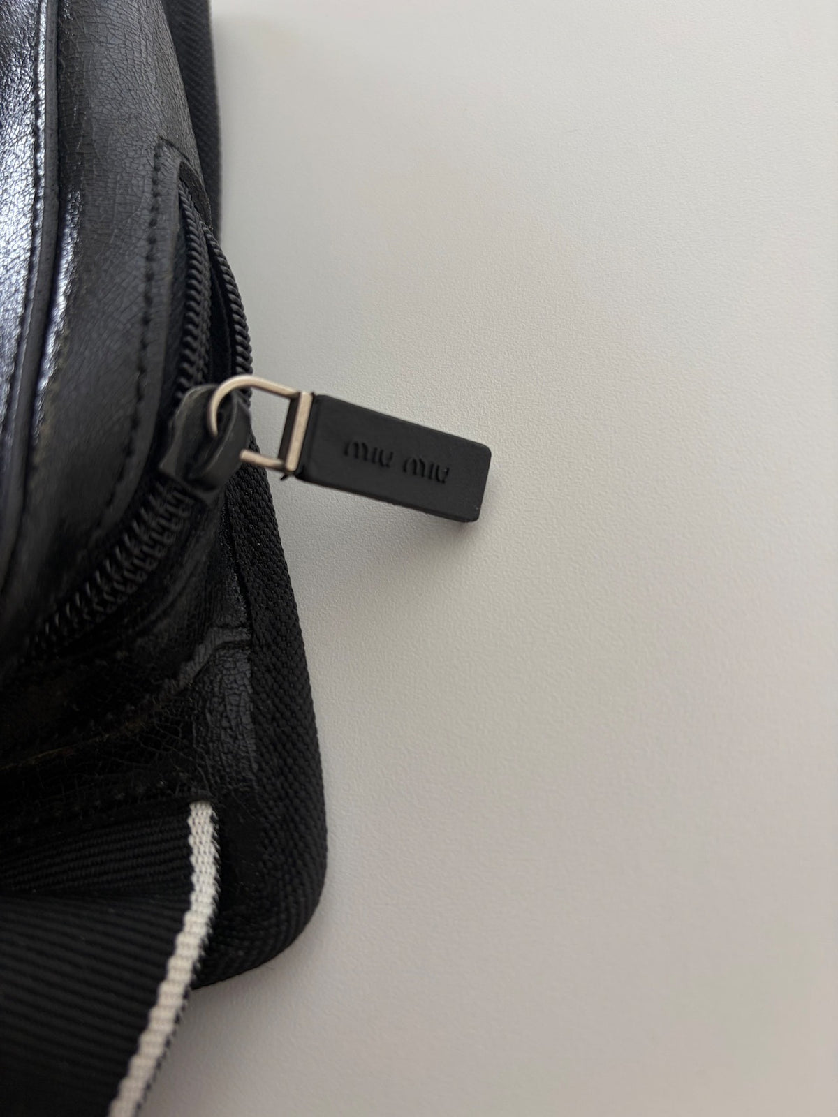 Miu Miu SS99 Black Leather Crossbody Bag