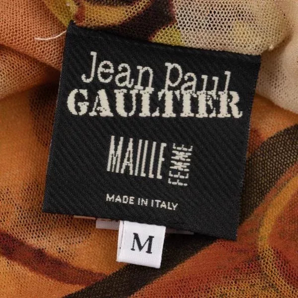 Jean Paul Gaultier Vintage Yellow Butterfly Mesh Top